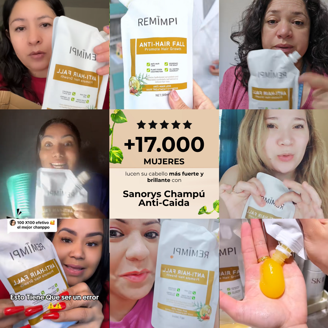 Champú Anti-Caida Sanorys - Frena tu Pérdida de Cabello en 7 días