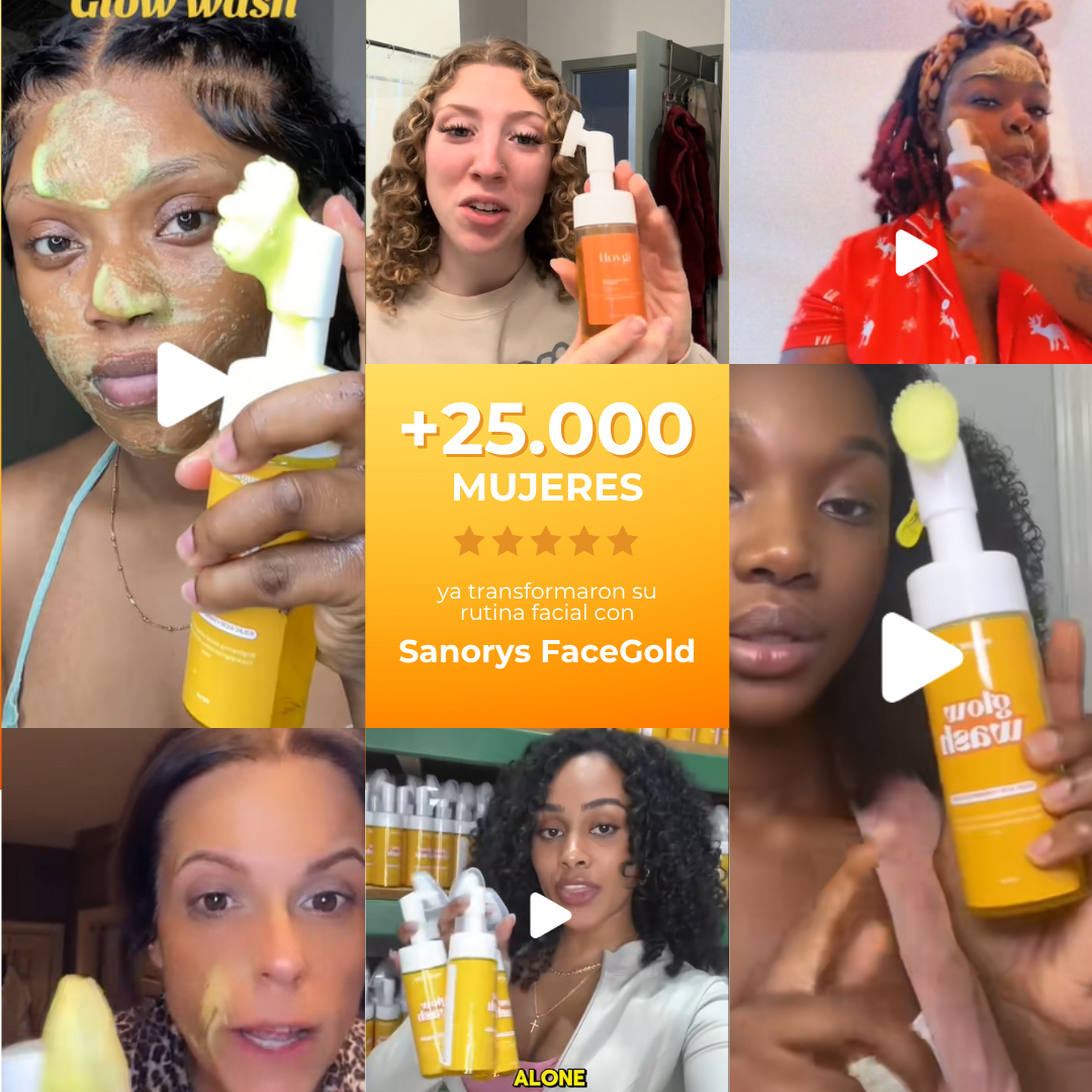Sanorys FaceGold - Jabón de Cúrcuma para una Limpieza Natural de Rostro