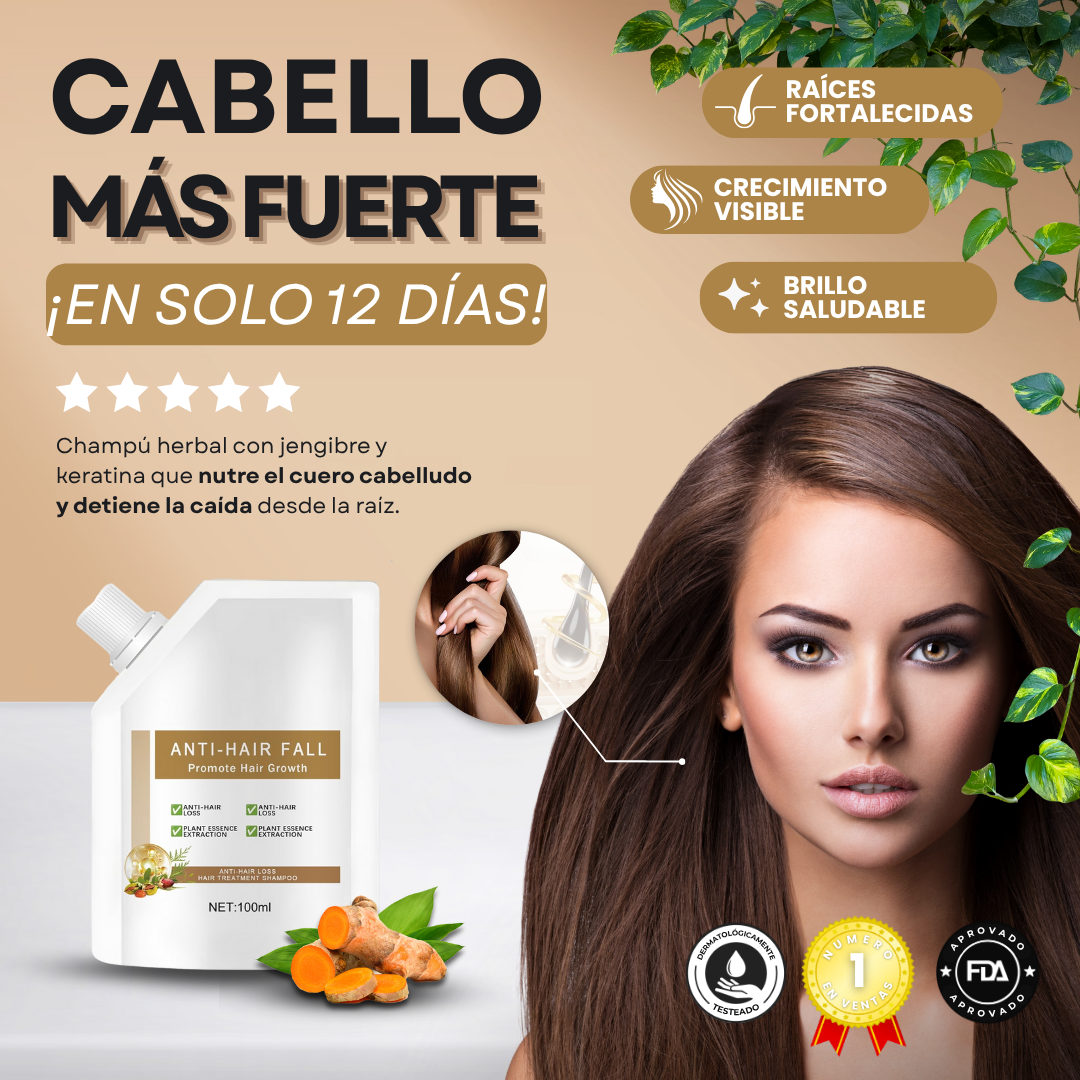 Champú Anti-Caida Sanorys - Frena tu Pérdida de Cabello en 7 días
