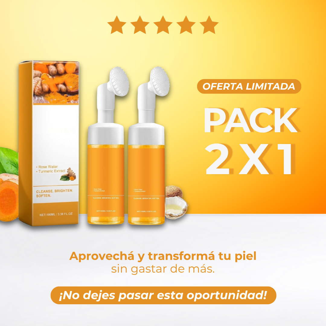 Sanorys FaceGold - Jabón de Cúrcuma para una Limpieza Natural de Rostro