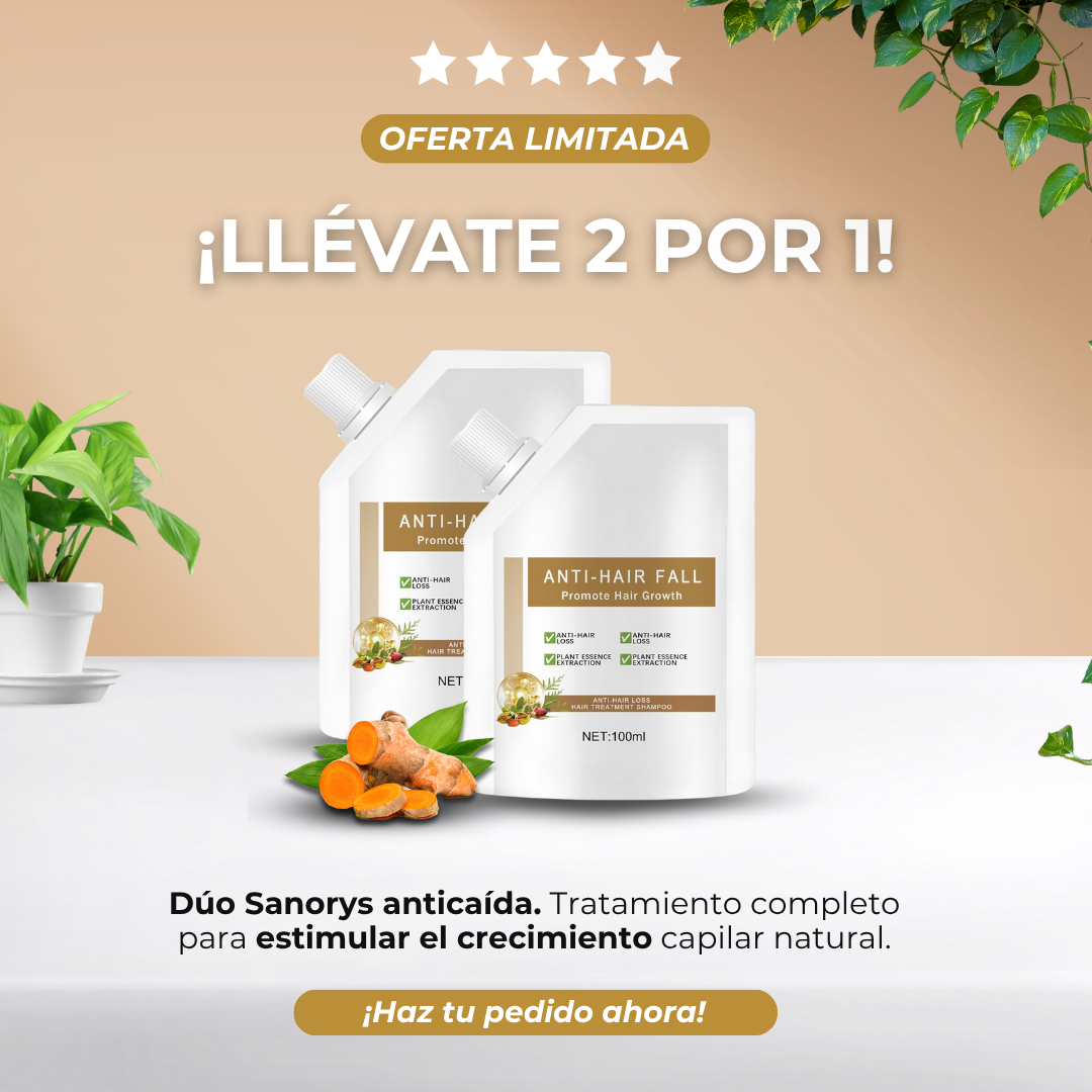 Champú Anti-Caida Sanorys - Frena tu Pérdida de Cabello en 7 días