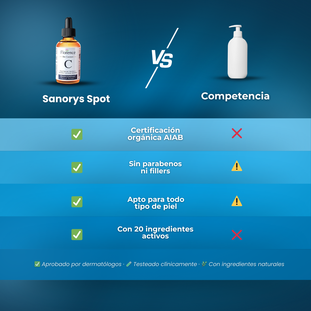 Sanorys Spot™ - BioSérum Eliminador de Manchas con Vitamina C