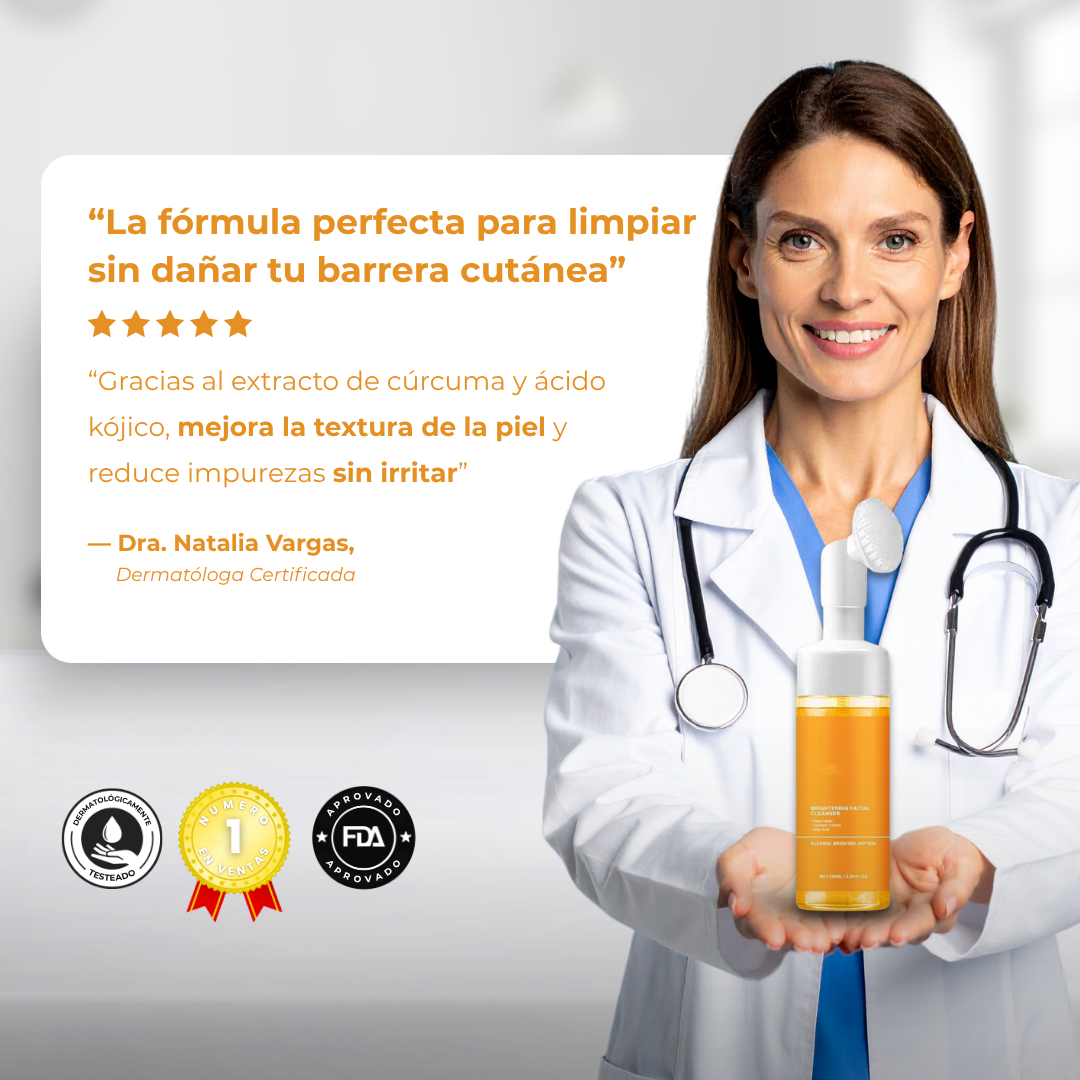 Sanorys FaceGold - Jabón de Cúrcuma para una Limpieza Natural de Rostro
