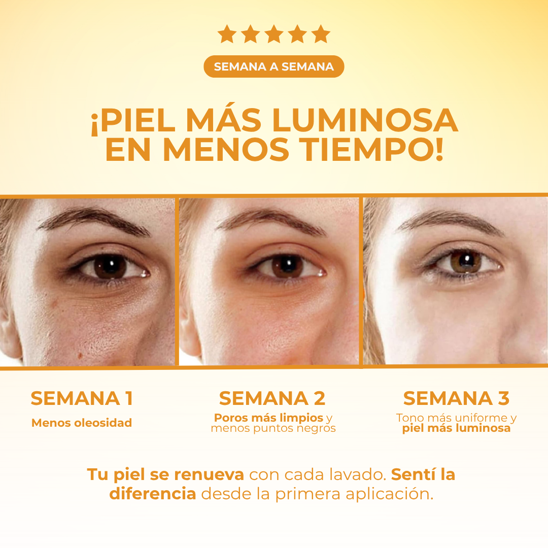 Sanorys FaceGold - Jabón de Cúrcuma para una Limpieza Natural de Rostro