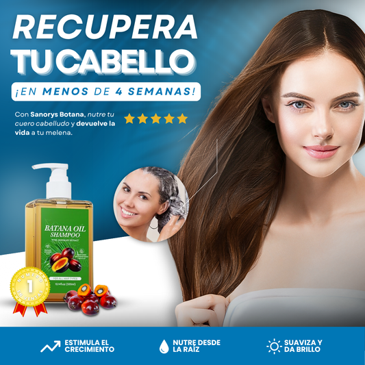 Sanorys Botana - Champú de Crecimiento Capilar con Aceite de Botana