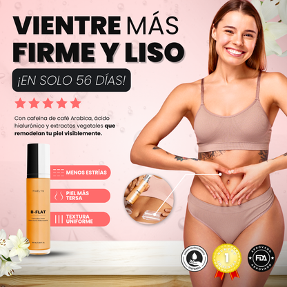 Sanorys B-Flat | Crema Reafirmante para un vientre más plano